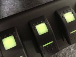 sPod - Spod JK 6 SWITCH PANEL WITH DUAL LIT LED AMBER SWITCHES 07-08 WRANGLER JK - 600-07LT-LED - Image 5