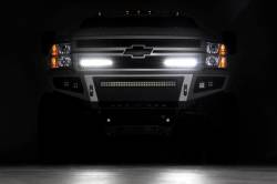 Rough Country - Rough Country CHEVY MESH GRILLE W/ DUAL 12IN BLACK SERIES LEDS (11-14 SILVERADO HD) - 70155 - Image 4