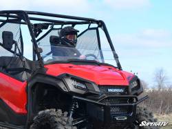 SuperATV - SuperATV Honda Pioneer 1000 Scratch Resistant Half Windshield - HWS-H-PIO1K-70 - Image 4