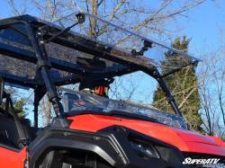 SuperATV - SuperATV Honda Pioneer 1000 Scratch Resistant Flip Windshield - FWS03-001-70 - Image 3