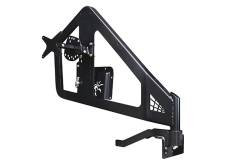 Poison Spyder Customs Jeep Wrangler JK Frame Mounted Tire Carrier (Black)