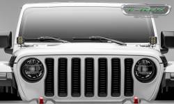 T-Rex Grilles - T-REX Jeep Wrangler JL - Billet Series - 3/16" Thick Laser Cut Aluminum - Insert Bolts-On Behind Factory Grille - Black Powder Coat Finish - 6204931 - Image 5