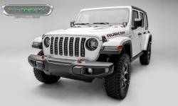 T-Rex Grilles - T REX Jeep Wrangler JL - Billet Series - 3/16' Thick Laser Cut Aluminum - Insert Bolts-On Behind Factory Grille - Brushed Finish Face - 6204933 - Image 3