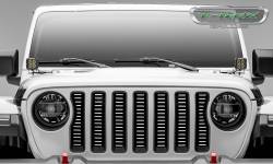 T-Rex Grilles - T REX Jeep Wrangler JL - Billet Series - 3/16' Thick Laser Cut Aluminum - Insert Bolts-On Behind Factory Grille - Brushed Finish Face - 6204933 - Image 5