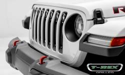 T-Rex Grilles - T REX Jeep Wrangler JL - Torch Series w/ (7) 2" Round LED Lights - 1 Piece Frame & Formed Wire Mesh - Insert Bolts-On Behind Factory Grille - 6314931 - Image 2