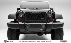 T-Rex Grilles - T REX 07-18 Jeep Wrangler - ZROADZ Series - Main Insert - Grille w/ One 10 Inch Slim Line Single Row LED Light Bar - Z314831-10T - Image 1