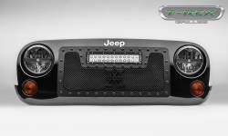 T-Rex Grilles - T REX 07-18 Jeep Wrangler TORCH Series LED Light Grille 1 - 12" LED Bar For off-road use only - 6314831-BR - Image 1