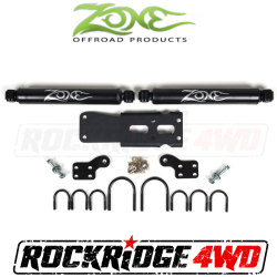 Zone Offroad 07-18 Jeep Wrangler JK Dual Steering Stabilizer - 7450