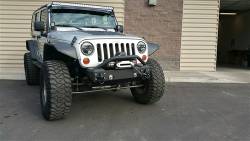 IRON CROSS - IRON CROSS Front Stubby Bumper for Jeep Wrangler JK 07-18 - NO BAR - GP-1000 - Image 3