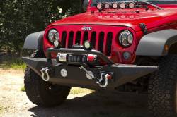 Rugged Ridge - Rugged Ridge SPARTAN BUMPER, FRONT, STANDARD ENDS, OVERRIDER; 07-18 WRANGLER JK - 11548.02 - Image 3