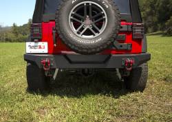 Rugged Ridge - Rugged Ridge SPARTAN BUMPER, REAR, FULL WIDTH; 07-18 JEEP WRANGLER JK - 11548.20 - Image 6