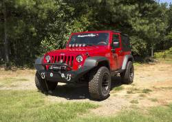 Rugged Ridge - Rugged Ridge SPARTAN BUMPER, FRONT, HIGH CLEARANCE ENDS, OVERRIDER; 07-18 JK - 11548.01 - Image 4