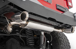 Rough Country - ROUGH COUNTRY JEEP DUAL OUTLET PERFORMANCE EXHAUST (07-18 JK WRANGLER) - - Image 3