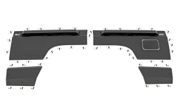 ROUGH COUNTRY Jeep Rear Upper and Lower Quarter Panel Armor (84-96 Cherokee XJ) - 10578 