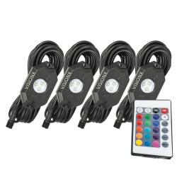 VISION X Lighting - VISION X 9 WATT LED ROCK LIGHT 4 POD KIT - HIL-RL4W - Image 7