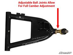 SuperATV - SUPERATV Polaris RZR 4 800 High Clearance A Arms - Image 3