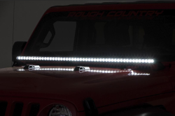 Rough Country - Rough Country 50" LED HOOD LIGHT KIT JEEP GLADIATOR JT (20-24)/WRANGLER JL (18-24) - Image 3
