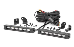 Rough Country - ROUGH COUNTRY 6-INCH SLIMLINE CREE LED LIGHT BARS (PAIR | BLACK SERIES) - 70406,70406BL - Image 2
