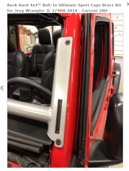 Rock Hard 4x4 - ROCK HARD 4X4™ BOLT-IN ULTIMATE SPORT CAGE BRACE KIT FOR JEEP WRANGLER JL 2/4DR 2018 - Image 2