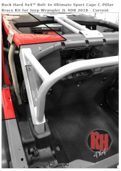 Rock Hard 4x4 - ROCK HARD 4X4™ BOLT-IN ULTIMATE SPORT CAGE C-PILLAR BRACE KIT FOR JEEP WRANGLER JL 4DR 2018 - Image 2