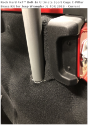 Rock Hard 4x4 - ROCK HARD 4X4™ BOLT-IN ULTIMATE SPORT CAGE C-PILLAR BRACE KIT FOR JEEP WRANGLER JL 4DR 2018 - Image 3