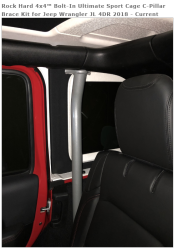 Rock Hard 4x4 - ROCK HARD 4X4™ BOLT-IN ULTIMATE SPORT CAGE C-PILLAR BRACE KIT FOR JEEP WRANGLER JL 4DR 2018 - Image 6