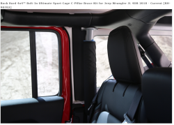 Rock Hard 4x4 - ROCK HARD 4X4™ BOLT-IN ULTIMATE SPORT CAGE C-PILLAR BRACE KIT FOR JEEP WRANGLER JL 4DR 2018 - Image 9
