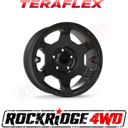 TeraFlex JL/JLU–JK/JKU: Nomad Off-Road Wheel - Base - 5x5” - Metallic Black - Each