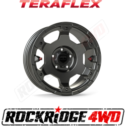 TeraFlex JL/JLU–JK/JKU: Nomad Off-Road Wheel - Deluxe - 5x5” - Titanium Gray - Each