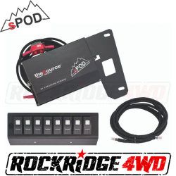 sPod - SPOD JEEP JK 8 SWITCH PANEL & SOURCE SE SYSTEM 07-08 WRANGLER JK GREEN LED SPOD - 8-600-07-LED-X - Image 1