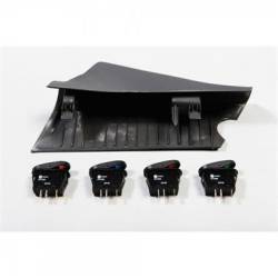 Rugged Ridge - RUGGED RIDGE SWITCH POD KIT, A-PILLAR, 4 SWITCHES, BLACK, RHD; 07-10 WRANGLER JK - 17235.87 - Image 2