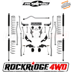 RUBICON EXPRESS 1.5"/2.5" Long Arm Suspension Kit with Twin Tube Shocks for 18+ Jeep Wrangler JL 4 Door - JL4443T