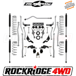 RUBICON EXPRESS 3.5"/4.5" Long Arm Suspension Kit with Twin Tube Shocks for 18+ Jeep Wrangler JL 4 Door - JL4444T