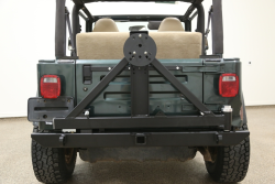 Rock Hard 4x4 - ROCK HARD 4X4™ PATRIOT SERIES REAR BUMPER WITH TIRE CARRIER FOR JEEP WRANGLER TJ, LJ, YJ AND CJ 1976 - 2006 - Image 2