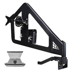 Poison Spyder - Poison Spyder Frame Mounted Tire Carrier with Camera Mount (Black) for 18+ Jeep Wrangler JL - Image 5