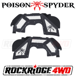 Poison Spyder - Poison Spyder Jeep Wrangler JL & Gladiator JT Vented Inner Fenders | Black Powdercoated Aluminum - Image 1