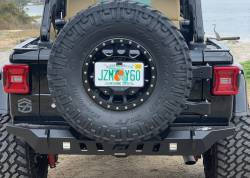 Motobilt - Motobilt JEEP JL REAR BUMPER CRUSHER WITH LIGHT MOUNTS WITH SPARE TIRE CUT OUT 2018-PRESENT WRANGLER JL - Image 9