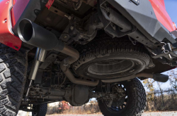 Rough Country - Rough Country DUAL CAT-BACK EXHAUST SYSTEM W/ BLACK TIPS (15-20 F-150) - Image 2