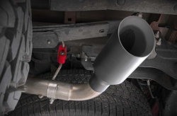 Rough Country - Rough Country DUAL CAT-BACK EXHAUST SYSTEM W/ BLACK TIPS (14-18 GM 1500 | 5.3L) - Image 6