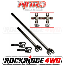 Nitro 4340 Chromoly Front Axle Kit Dana 44, 07-18 Jeep Wrangler JK Rubicon, 30/32 Spl