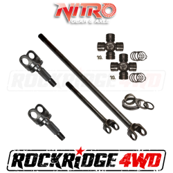 Nitro HD Chromoly Front Axle Kit w/ 760 Excalibur U-Joints for 18+ Mahindra Roxor