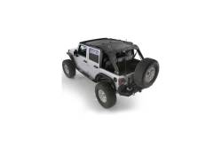 Smittybilt - Cloak Extended Mesh Top 07-18 Wrangler JK 4 DR Black Smittybilt - 95500 - Image 2