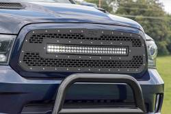 Rough Country - ROUGH COUNTRY DODGE MESH GRILLE W/30IN DUAL ROW BLACK SERIES LED (13-18 RAM 1500) - Image 5