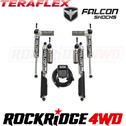 TeraFlex JL 4dr: Falcon SP2 3.5 aDAPT e-Adjust Piggyback Shock Kit (0-1.5” Lift)