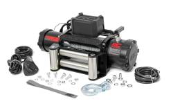 HOT PRODUCTS - Rough Country - 9500LB PRO SERIES ELECTRIC WINCH | STEEL CABLE