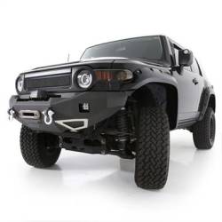 Smittybilt - Smittybilt M1 Toyota FJ Cruiser Winch Mount Front Bumper with D-ring Mounts and Light Kit - Image 2