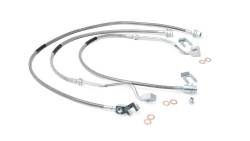 ROUGH COUNTRY BRAKE LINES | STAINLESS | FR & RR | 4-6 INCH LIFT | FORD SUPER DUTY (99-04)