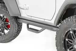 Rough Country - ROUGH COUNTRY NERF STEPS FULL LENGTH | 2 DOOR | JEEP WRANGLER JL 4WD (18-22) - Image 1