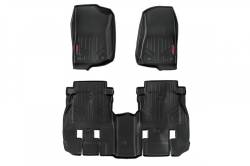 ROUGH COUNTRY FLOOR MATS FR & RR | 4 DOOR | JEEP WRANGLER JL 4WD (2018-2022)