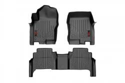 ROUGH COUNTRY FLOOR MATS FR & RR | CREW CAB | NISSAN FRONTIER 2WD/4WD (08-21)